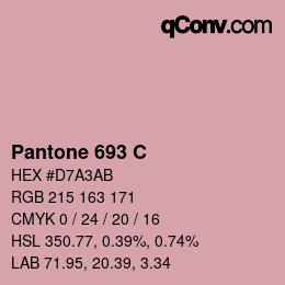 颜色代码: Pantone 693 C | qconv.com