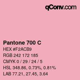 カラーコード: Pantone 700 C | qconv.com