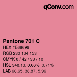 カラーコード: Pantone 701 C | qconv.com