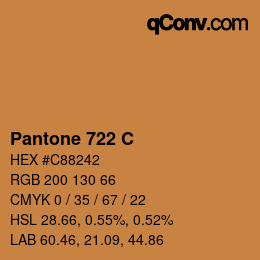 カラーコード: Pantone 722 C | qconv.com