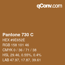 Code couleur: Pantone 730 C | qconv.com