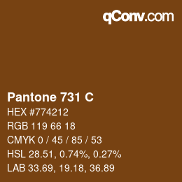 Código de color: Pantone 731 C | qconv.com