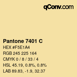 Code couleur: Pantone 7401 C | qconv.com