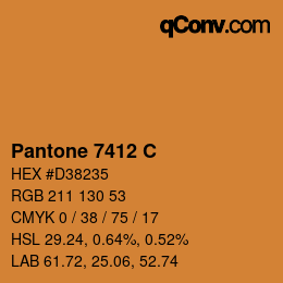 Code couleur: Pantone 7412 C | qconv.com