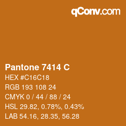 Code couleur: Pantone 7414 C | qconv.com