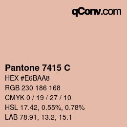 Code couleur: Pantone 7415 C | qconv.com