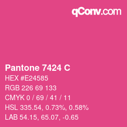 Farbcode: Pantone 7424 C | qconv.com