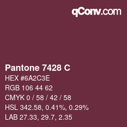 颜色代码: Pantone 7428 C | qconv.com