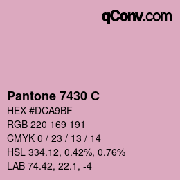 カラーコード: Pantone 7430 C | qconv.com