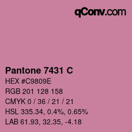 Code couleur: Pantone 7431 C | qconv.com