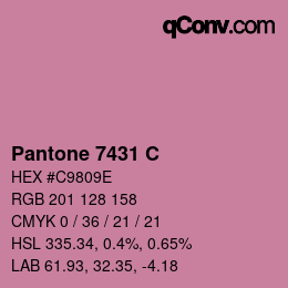 Code couleur: Pantone 7431 C | qconv.com