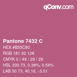 Code couleur: Pantone 7432 C | qconv.com