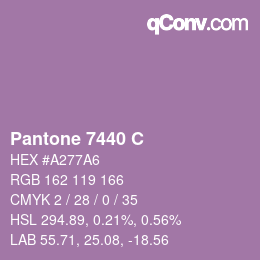 カラーコード: Pantone 7440 C | qconv.com