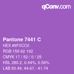 カラーコード: Pantone 7441 C | qconv.com