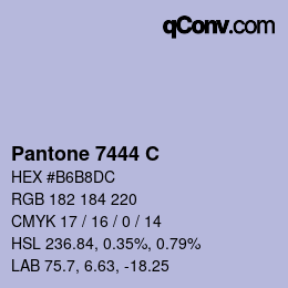 颜色代码: Pantone 7444 C | qconv.com