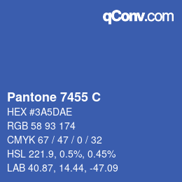 カラーコード: Pantone 7455 C | qconv.com