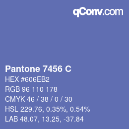 カラーコード: Pantone 7456 C | qconv.com