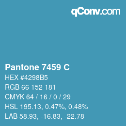 Code couleur: Pantone 7459 C | qconv.com