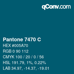 カラーコード: Pantone 7470 C | qconv.com