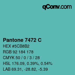 Code couleur: Pantone 7472 C | qconv.com