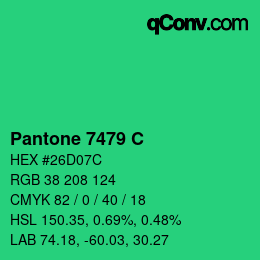 カラーコード: Pantone 7479 C | qconv.com