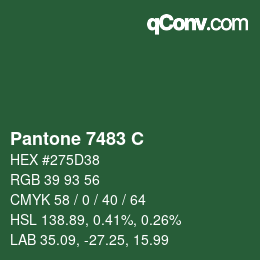 Code couleur: Pantone 7483 C | qconv.com