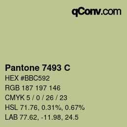 カラーコード: Pantone 7493 C | qconv.com