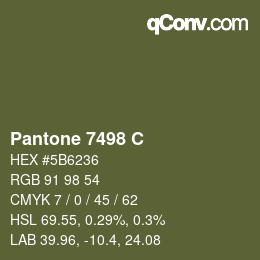 Code couleur: Pantone 7498 C | qconv.com