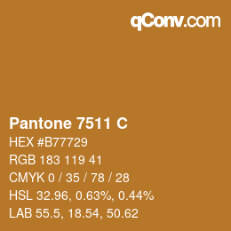 Code couleur: Pantone 7511 C | qconv.com