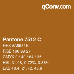 カラーコード: Pantone 7512 C | qconv.com