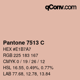 Code couleur: Pantone 7513 C | qconv.com