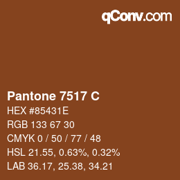 カラーコード: Pantone 7517 C | qconv.com