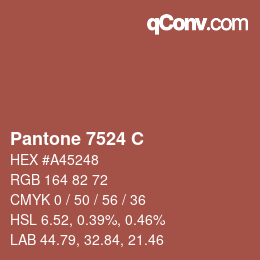 カラーコード: Pantone 7524 C | qconv.com