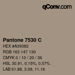 カラーコード: Pantone 7530 C | qconv.com