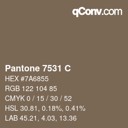 カラーコード: Pantone 7531 C | qconv.com