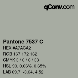 カラーコード: Pantone 7537 C | qconv.com