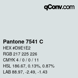 Code couleur: Pantone 7541 C | qconv.com