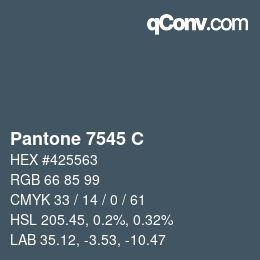 カラーコード: Pantone 7545 C | qconv.com