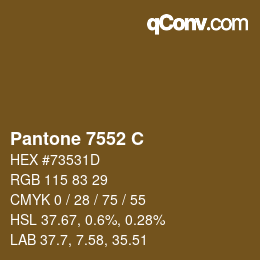 Farbcode: Pantone 7552 C | qconv.com