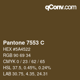 カラーコード: Pantone 7553 C | qconv.com