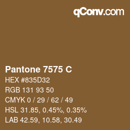 カラーコード: Pantone 7575 C | qconv.com