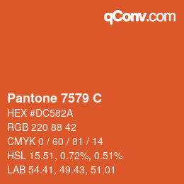 Code couleur: Pantone 7579 C | qconv.com