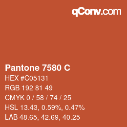 カラーコード: Pantone 7580 C | qconv.com