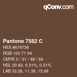 Code couleur: Pantone 7582 C | qconv.com