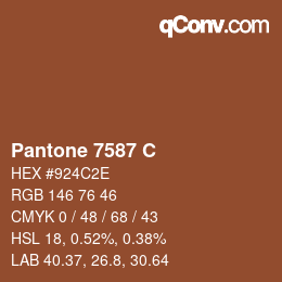 Code couleur: Pantone 7587 C | qconv.com