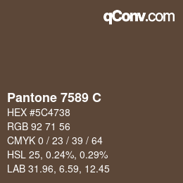 Código de color: Pantone 7589 C | qconv.com