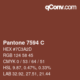 Farbcode: Pantone 7594 C | qconv.com