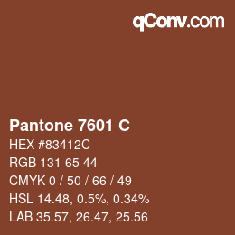 Color code: Pantone 7601 C | qconv.com
