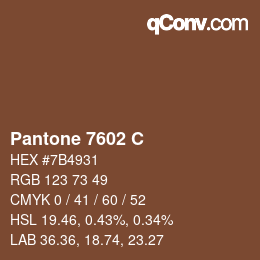 Color code: Pantone 7602 C | qconv.com