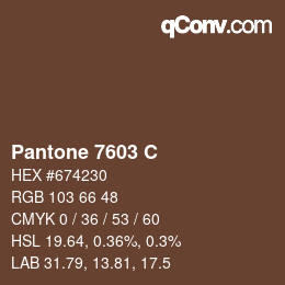 Farbcode: Pantone 7603 C | qconv.com